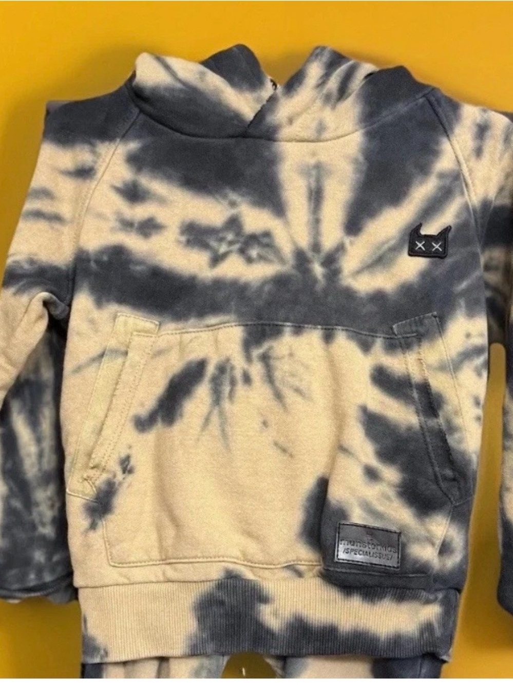 Munster Kids Boys NWOT "Fizzer 3" Sand Dye Tie Dye Hoodie Size 3